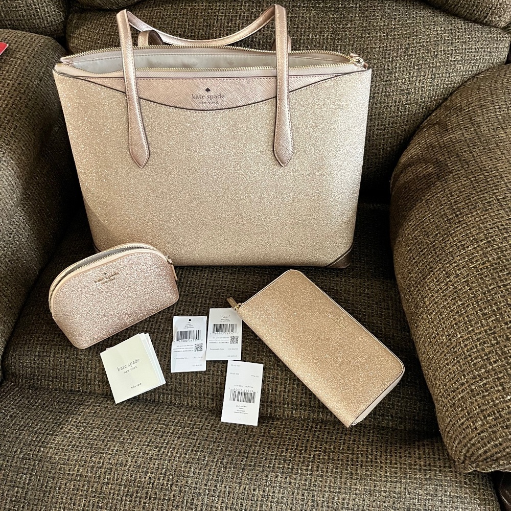 Rose gold authentic Kate spade and accessories